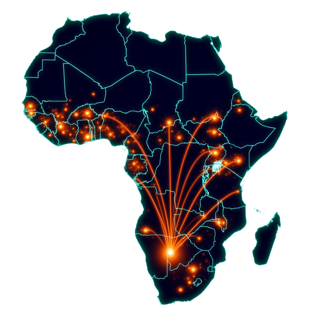 Africa connectivity map